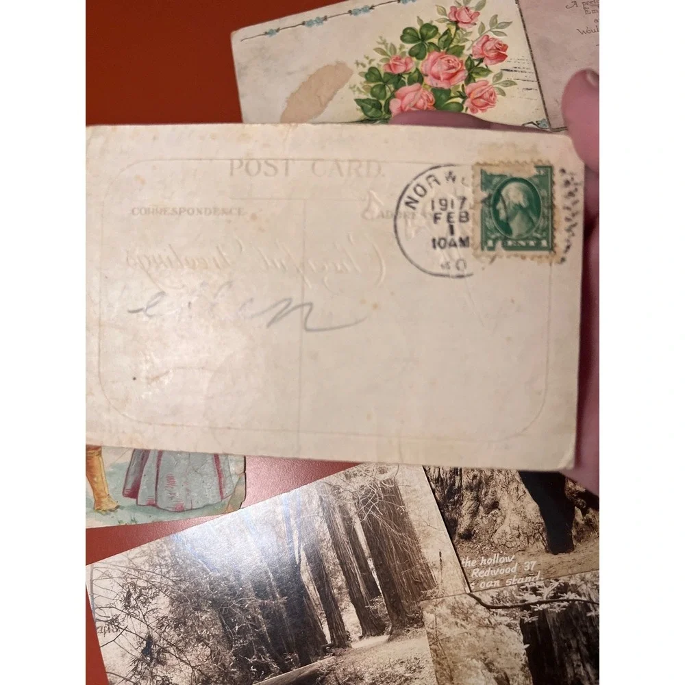 Lot Of 13 Antique/Vintage Embossed Floral Children Places Postcards Early 1900's